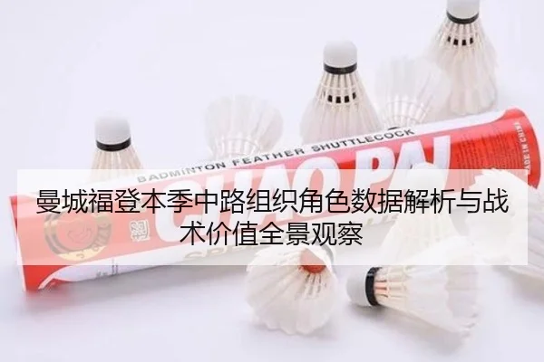 曼城福登本季中路组织角色数据解析与战术价值全景观察