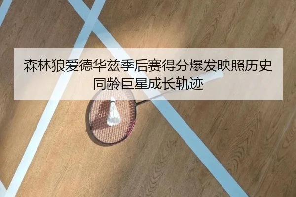 森林狼爱德华兹季后赛得分爆发映照历史同龄巨星成长轨迹